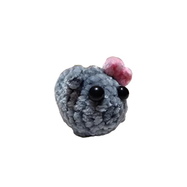 Sad hamster meme plush keychain with music