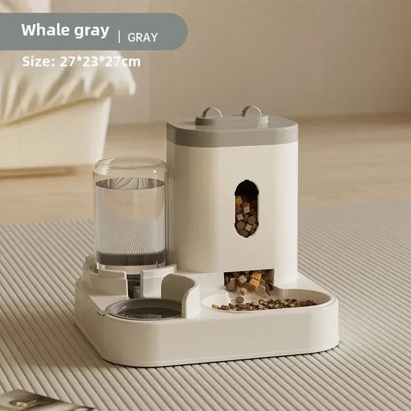 Pet automatic feeder and water dispenser for cats and dogs