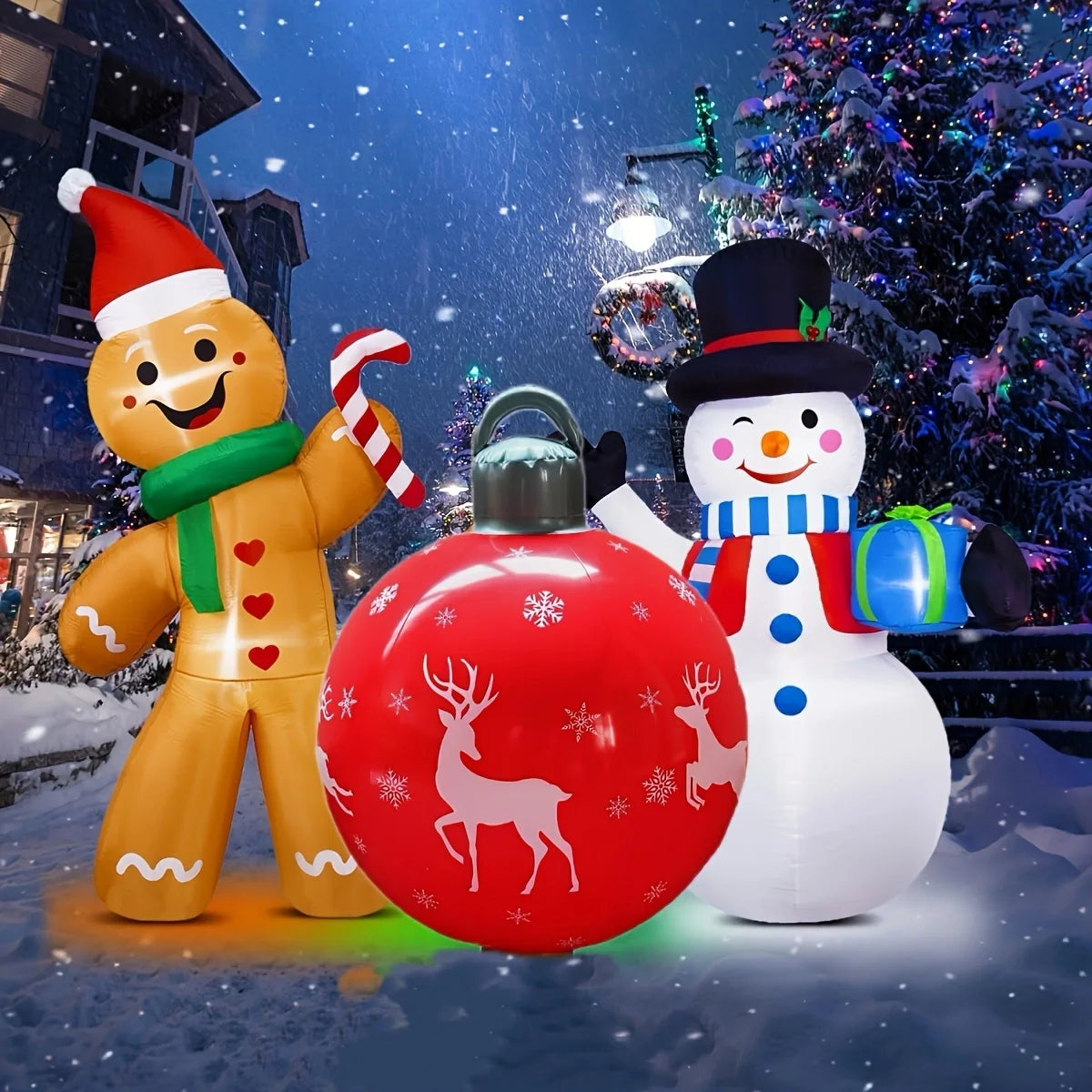 40cm / 15.7in PVC inflatable Christmas outdoor decoration ball