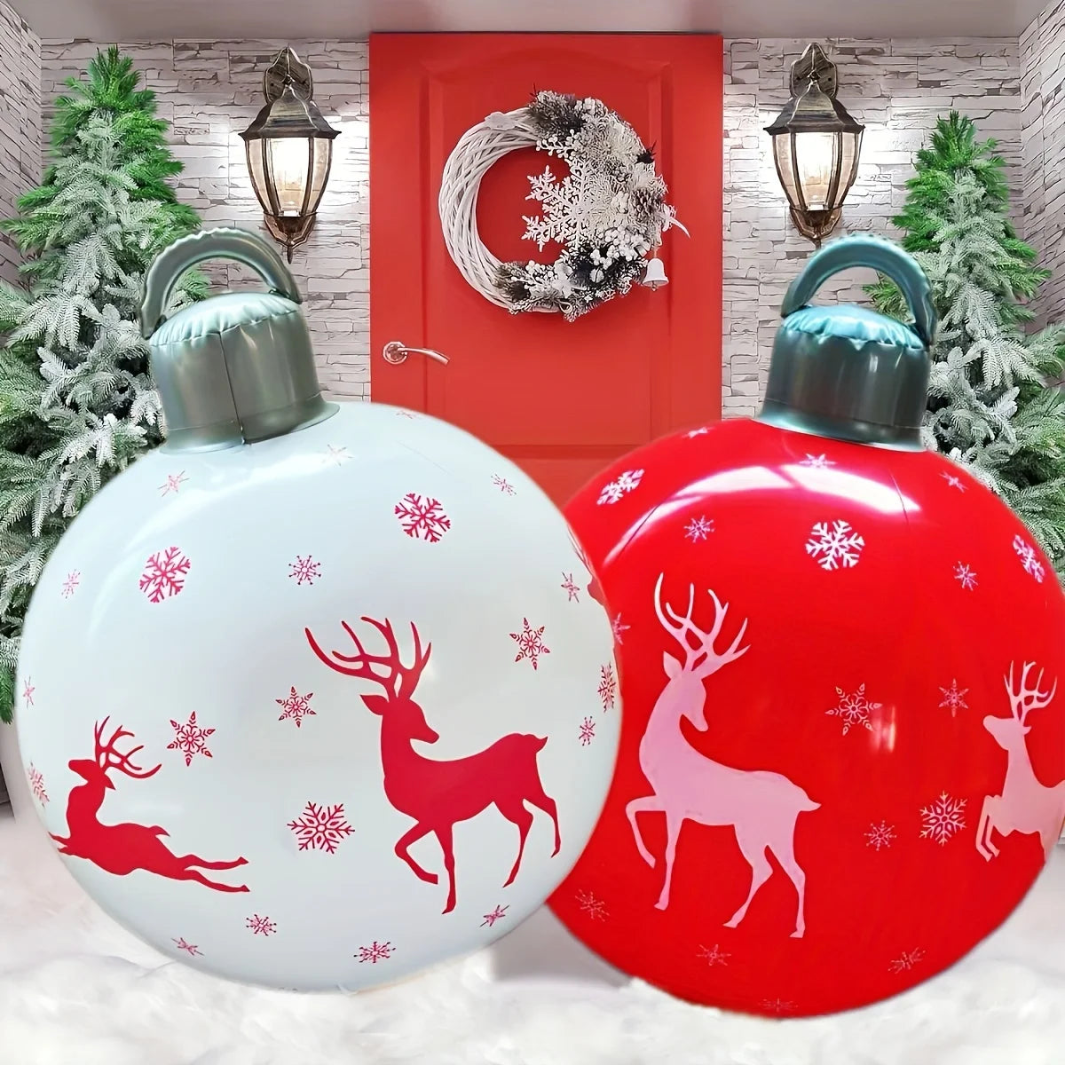 40cm / 15.7in PVC inflatable Christmas outdoor decoration ball