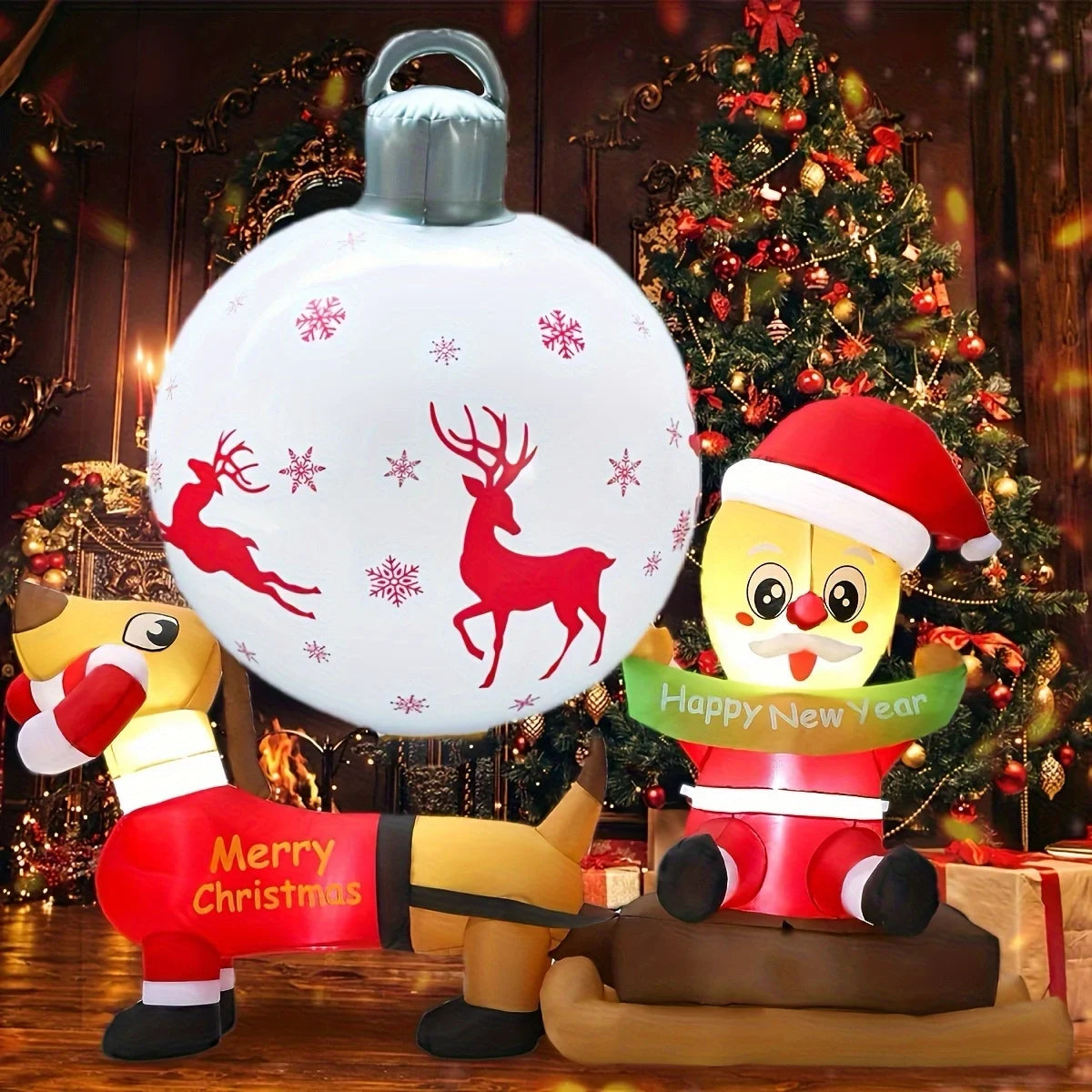 40cm / 15.7in PVC inflatable Christmas outdoor decoration ball
