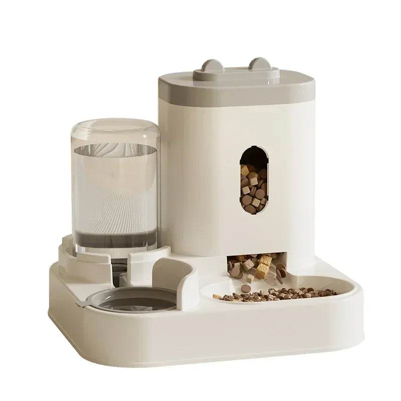Pet automatic feeder and water dispenser for cats and dogs
