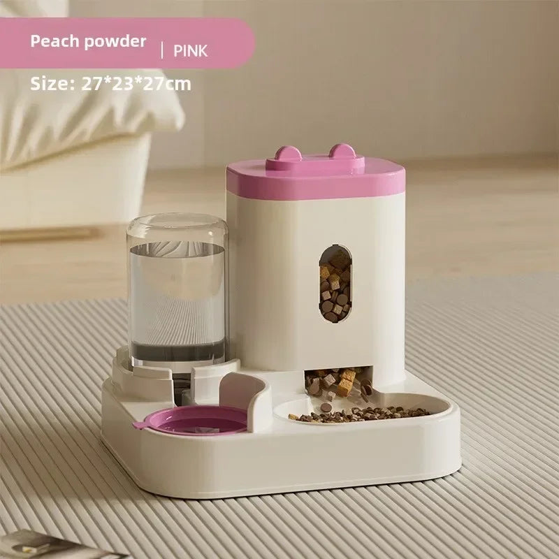 Pet automatic feeder and water dispenser for cats and dogs