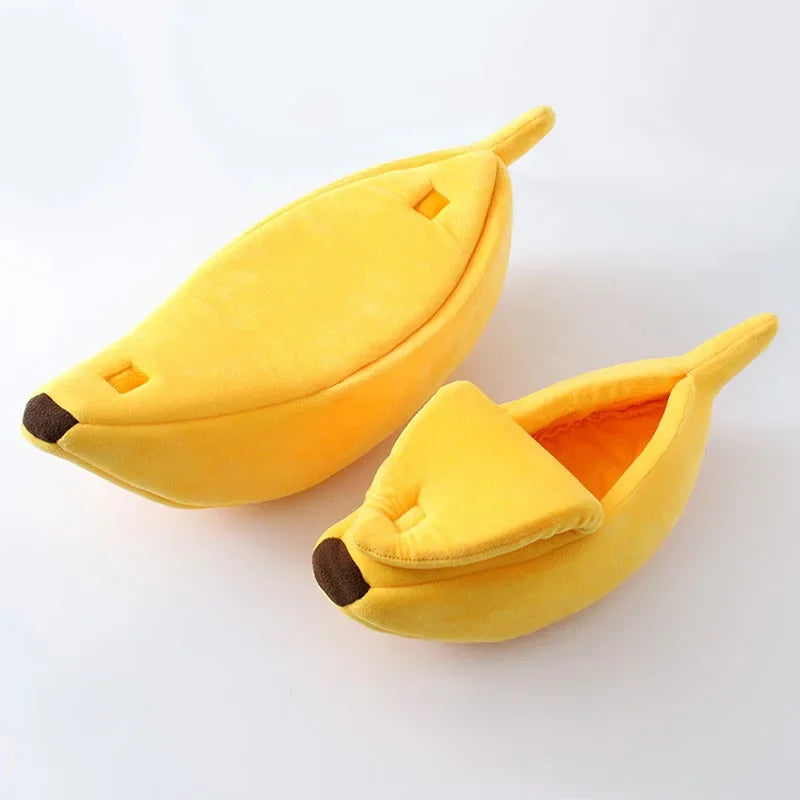 Cat / Dog soft cozy warm banana bed