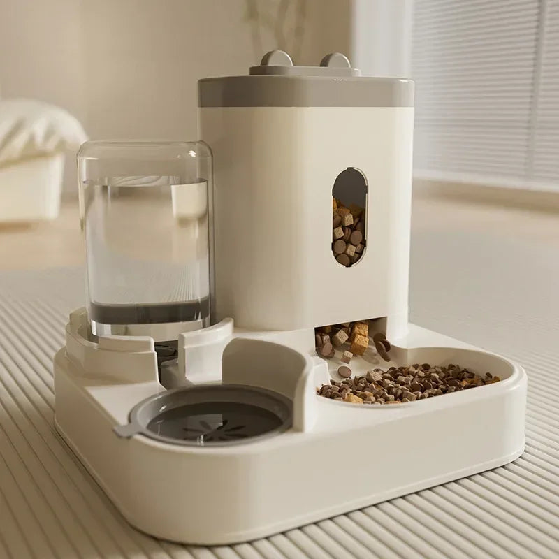 Pet automatic feeder and water dispenser for cats and dogs