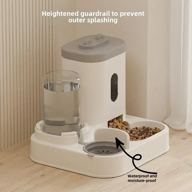 Pet automatic feeder and water dispenser for cats and dogs