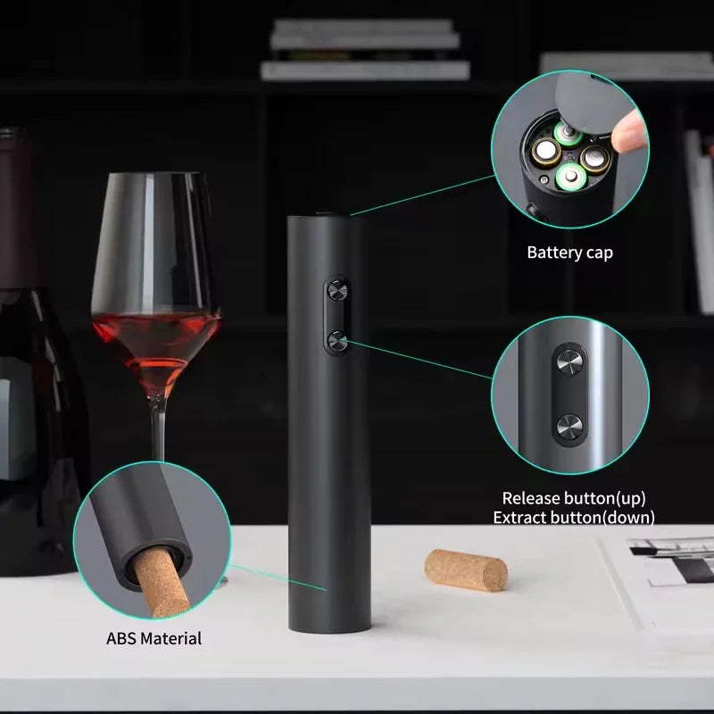Electric automatic wine opener set
