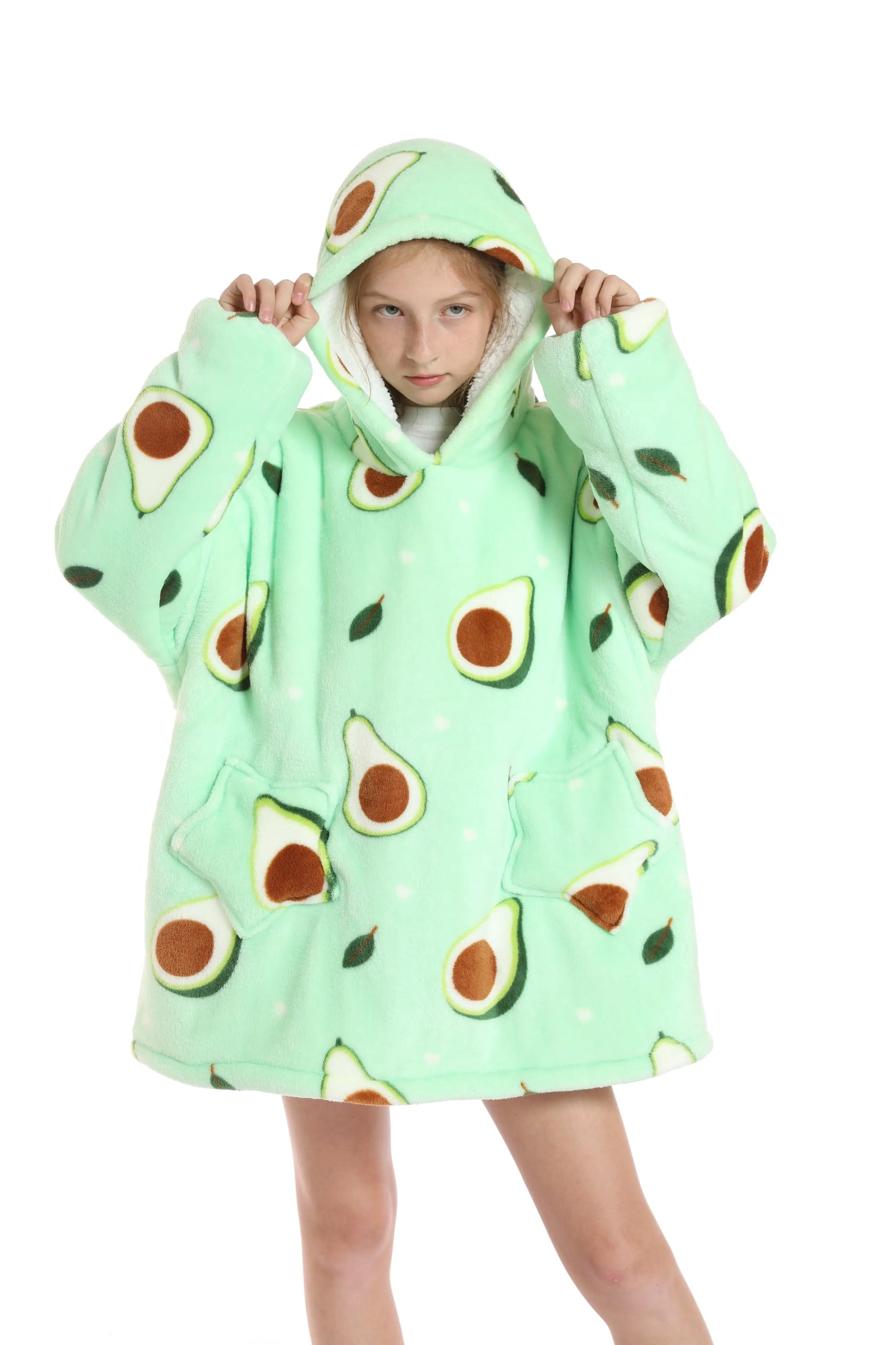 Oversized warm winter unisex hoodie