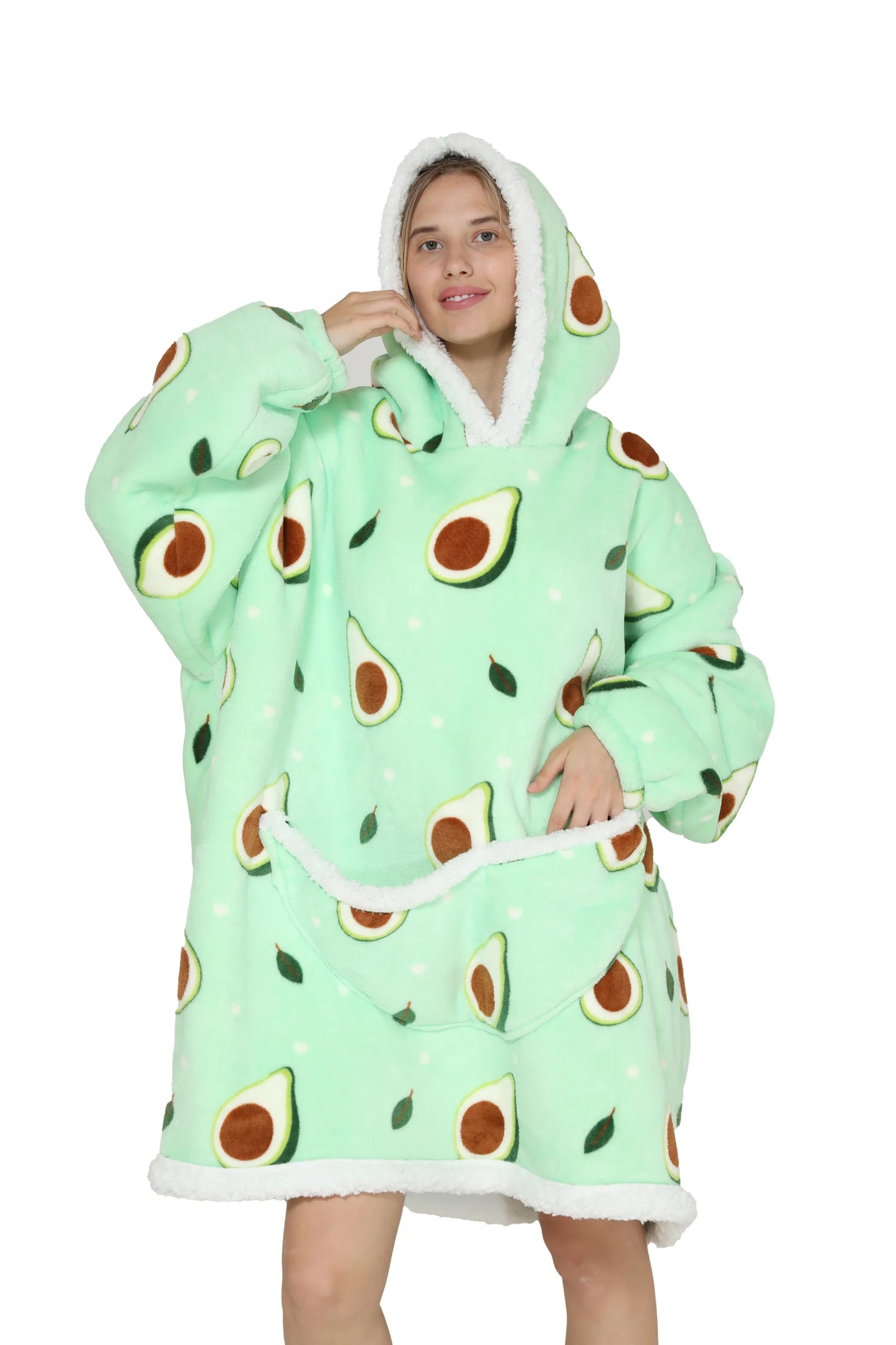 Oversized warm winter unisex hoodie