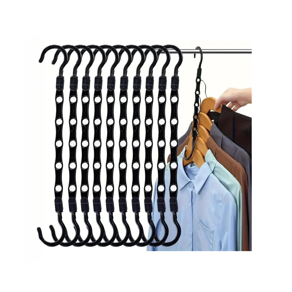 Space saving 5 hole clothes organizer hangers